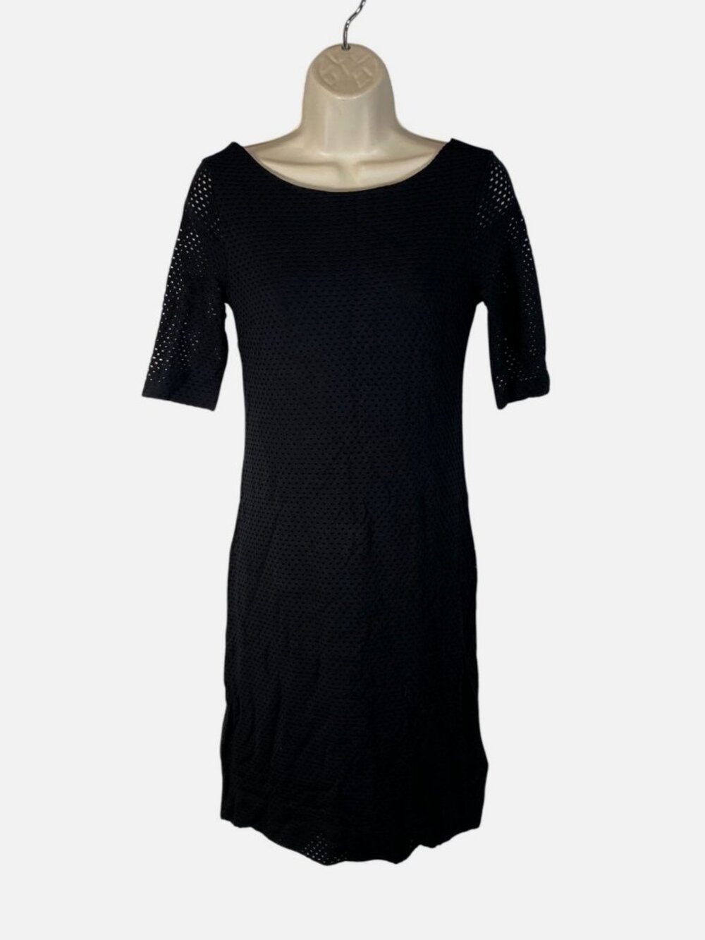 Banana Republic Women's Black Perforated Dress Size 2